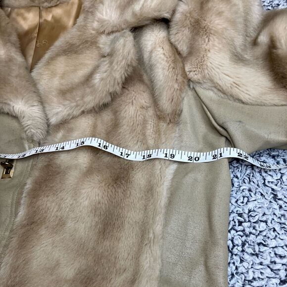 DIAMONTE Tissavel of France 1970’s Vintage Faux Fur Coat Dubrowsky & Joseph - Picture 10 of 16